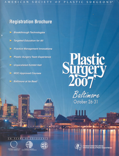 Plastic Surgery 2007. Baltimore, octubre 26-31