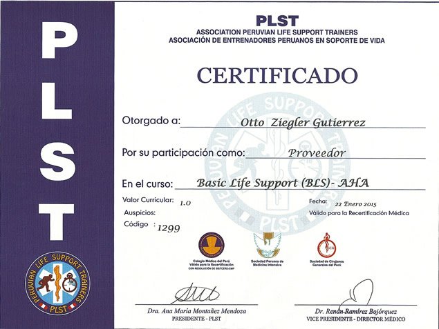 CURSO BASIC LIFE SUPPORT (BLS) - AHA - 2015